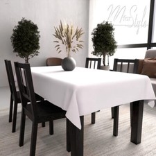 White Tablecloth Water