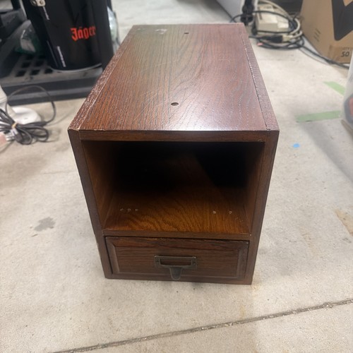 Wood card catalog file - wood,