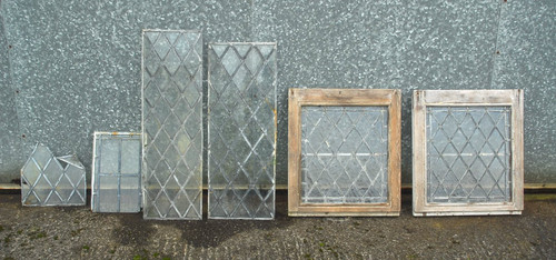 Very old antique leaded - very, glass