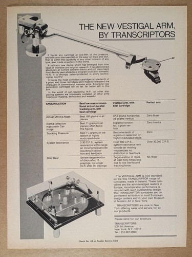 1974 transcriptors vestigal - 1974,