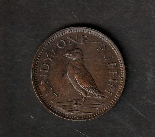 Lundy Island 1929 Puffin Coin