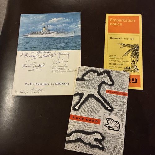 Merchant navy ephemera o - navy, p&o