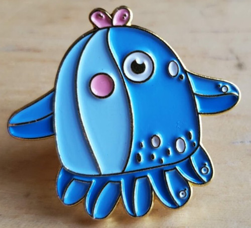 Cute cartoon octopus pin - cute,