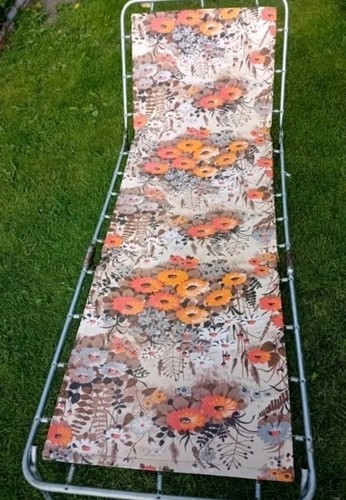 Vintage retro orange - vintage, flowered