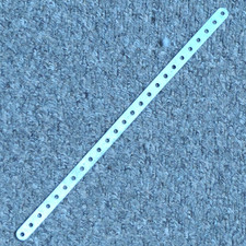 Meccano 25 Hole Strip Zinc Plated
