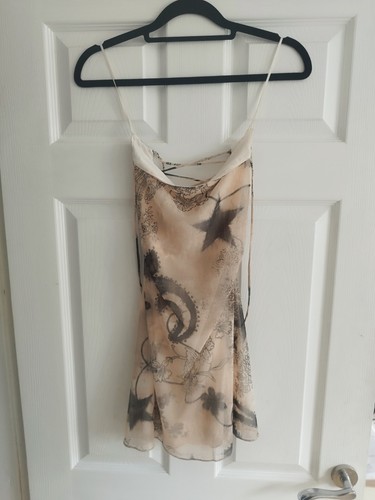 Bershka backless chiffon mini - bershka,