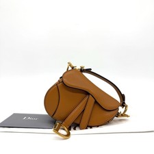 Dior Micro Saddle Bag in Tan