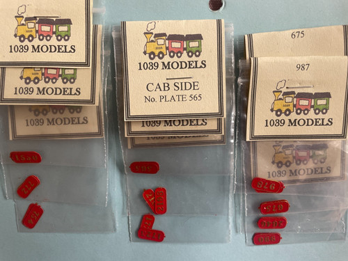 Gauge loco cab - gauge, numbers