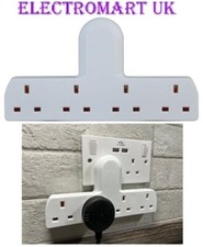 4 WAY GANG PLUG IN UK 13A