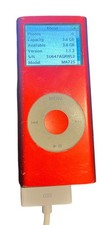 Apple iPod Nano 2nd Gen , RED (4GB) -WORKING BUT BATTERY NOT HOLDING CHARGE