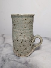 Studio pottery rustic tall mug - rustic,