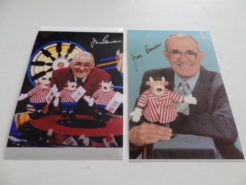 Jim bowen bullseye signed - bowen, tv