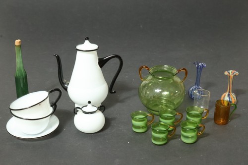 Vintage glass dollhouse - glass,
