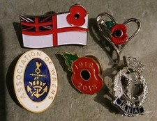 Association Of WRENS Womens Royal Navy RNA Ensign Eyc Enamel Pin Badges x 5