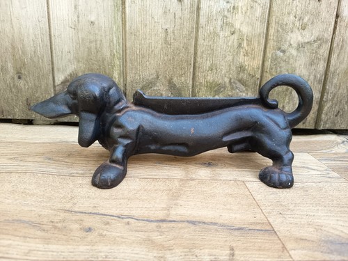 Vintage cast iron dog boot - vintage,