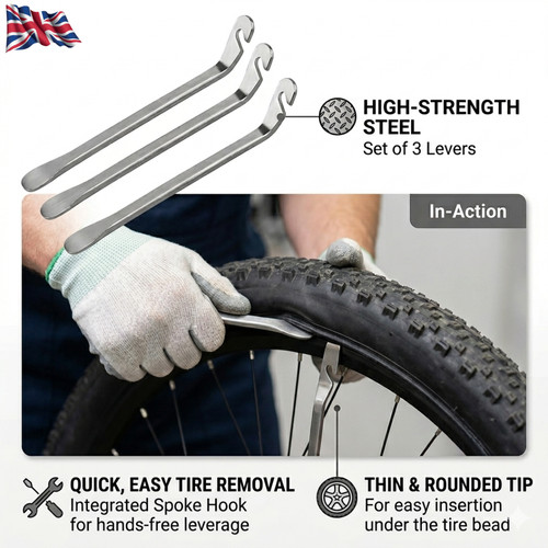 Metal tyre levers removal - metal, tool