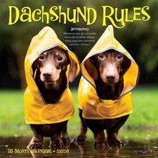 Dachshund Rules 2026 Mini Wall