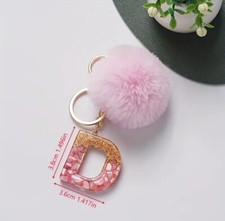 Pink Gold Resin Initial Letter