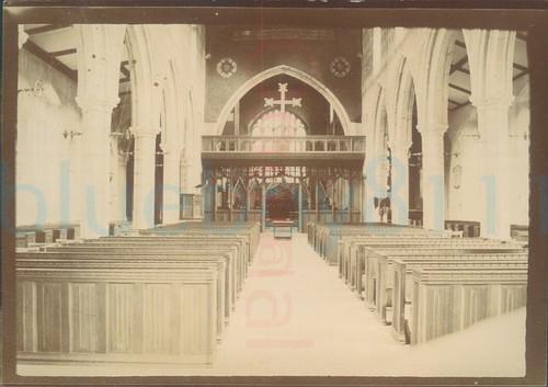 1890s chestnut church interior - 1890s,