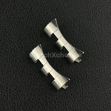 2 Piece Silver Curved End