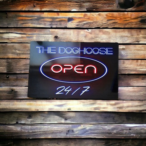 Personalised neon sign plaque - neon, sign/plaque