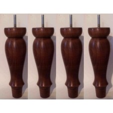 4 FOOTSTOOL LEGS, ex. BEECH