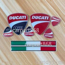 Domed Motorcycle 3D DUCATI Sticker Fuel Tank Fairing Body Badge Emblem Decal #08