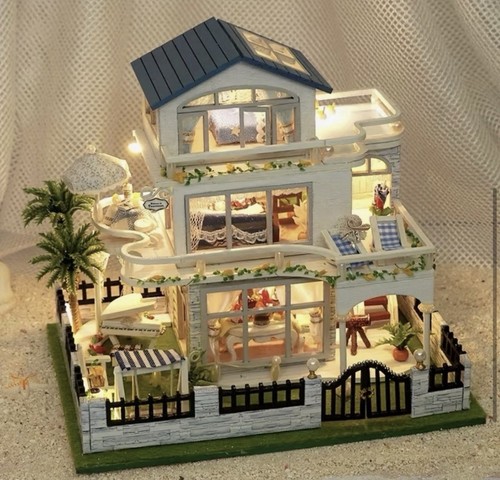 Diy miniature dollhouse kit - diy,