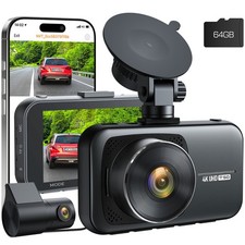 4K Dash Cam Front and Rear