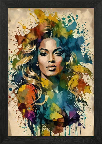 Beyonce watercolor portrait - beyonce,