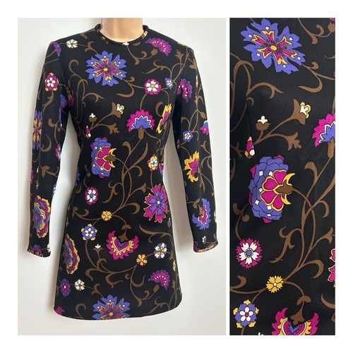 Vintage 60s dark brown purple - vintage,