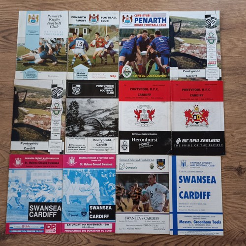 Welsh club rugby programmes - club, '