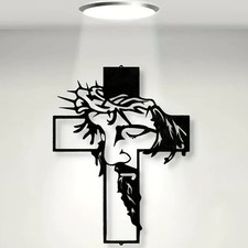 Jesus Cross Metal Wall Art