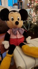 Vintage Mickey Mouse Soft Toy