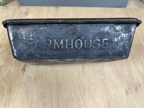 Antique vintage bread tin made - vintage,