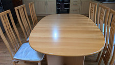 For sale!  Solid Wood Dining Table with 6 Chairs: Gather 'round with loved ones 