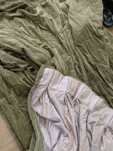 Huge vintage sage green cotton - sage,