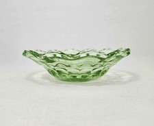 Green Pressed Glass Bowl Dish