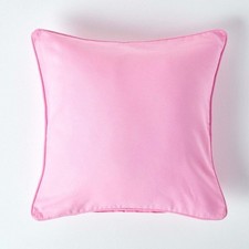100% Cotton Baby Pink Cushion Cover 45x45cm Soft Washable Pillow Case