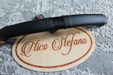 Bugaboo Buffalo custom faux leather handle bar covers black (Over Leather)