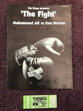 Boxing programme Muhammad Ali v Ken Norton 1976 + ticket original items