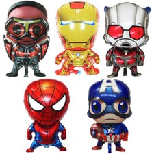 Marvel Avengers Balloons Spiderman Batman Iron Man Hulk Balloons 3D Large Foil
