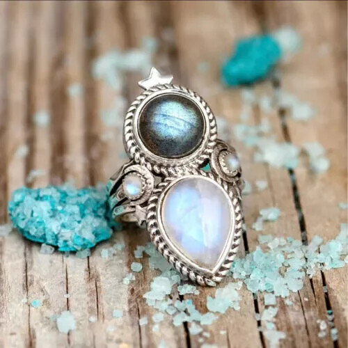 Rainbow moonstone 925 sterling - moonstone,