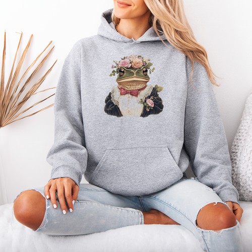 Cottagecore frog womens - cottagecore, hoodie