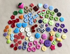Children’s Buttons, Mixed Colours & Designs, Some Match, 10-25mm, Large Lot