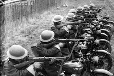 British Army motorcyclists on