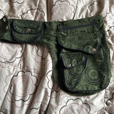 Cotton Waist Popper Fanny Bag Travel Holiday Pack Hippie Outdoor Wrap Pocket 