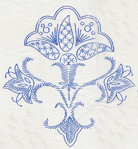 Vintage embroidery transfer - embroidery,
