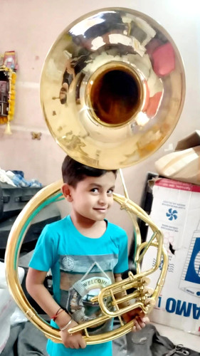 Sousaphone bell tuba of - sousaphone,