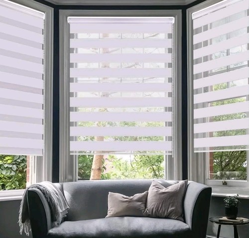 Day and night roller blind - day, duo